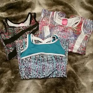 Lot of 3 capezio leotards